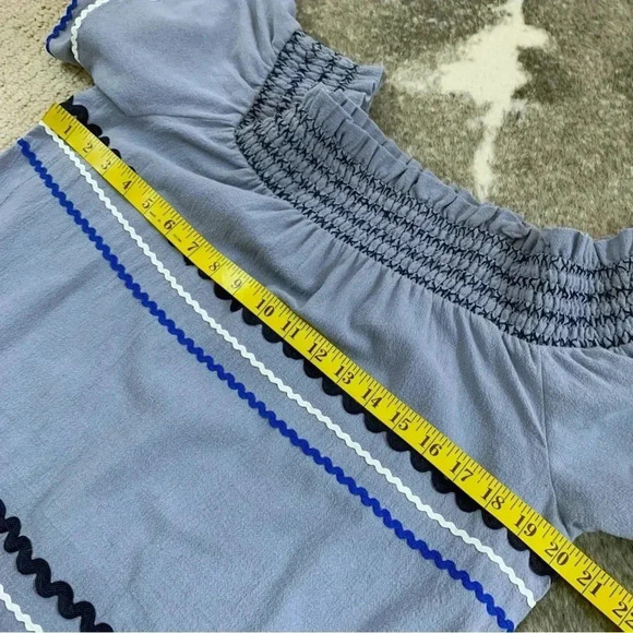 Mud Pie Ric Rac Off The Shoulder Dress - Picture 11 of 11